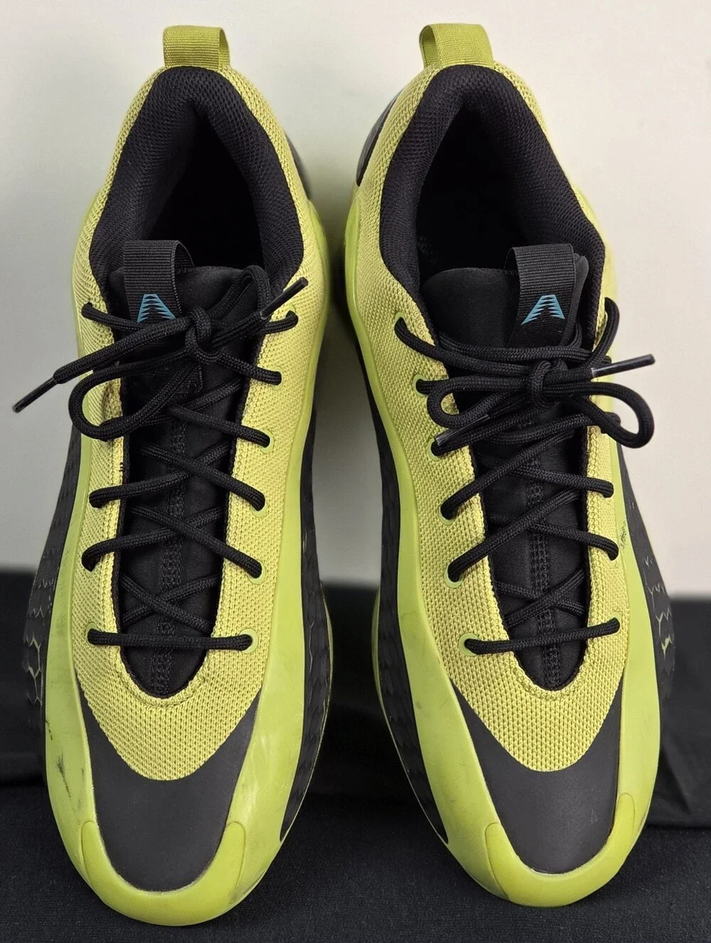 Adidas Anthony Edwards 1 Low Shoes Mens Size 12 Lime Green Lace Up JS1778